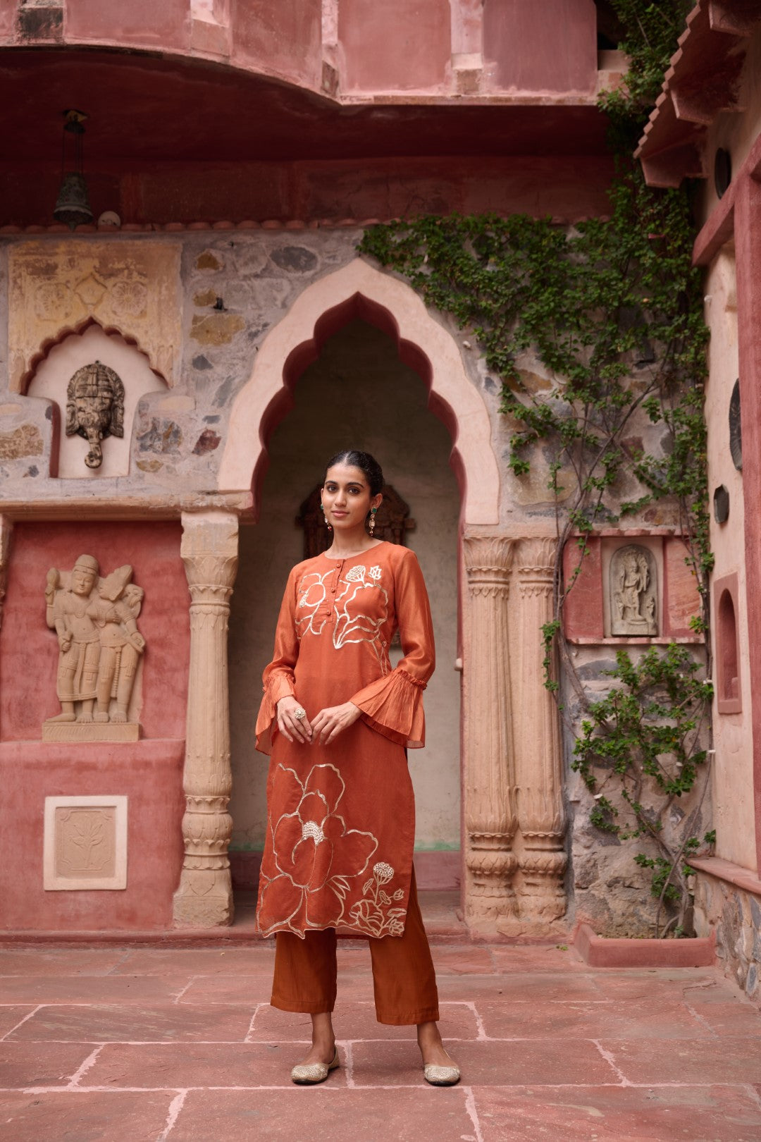 Sangini Apricot Premium Suit set