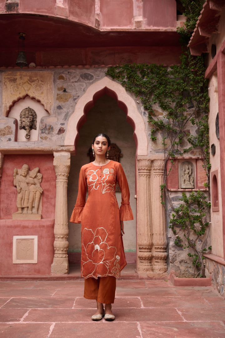 Sangini Apricot Premium Suit set