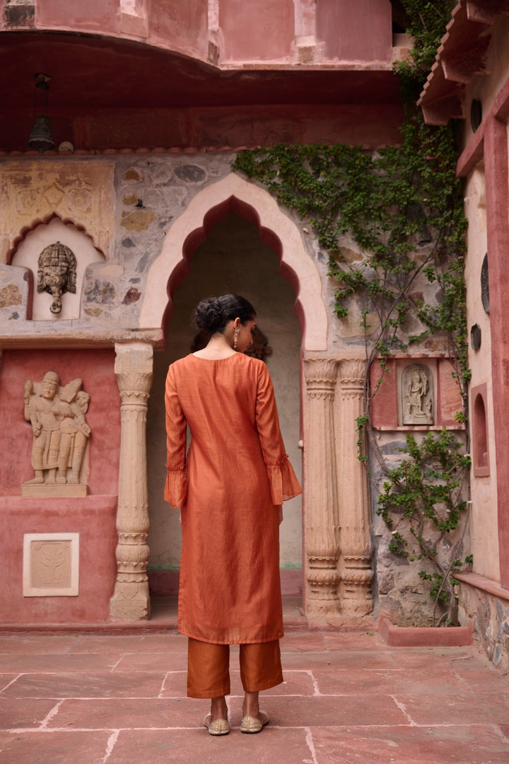 Sangini Apricot Premium Suit set