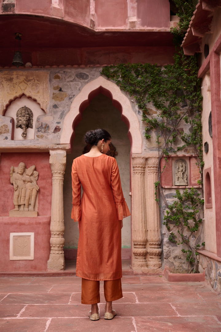 Sangini Apricot Premium Suit set