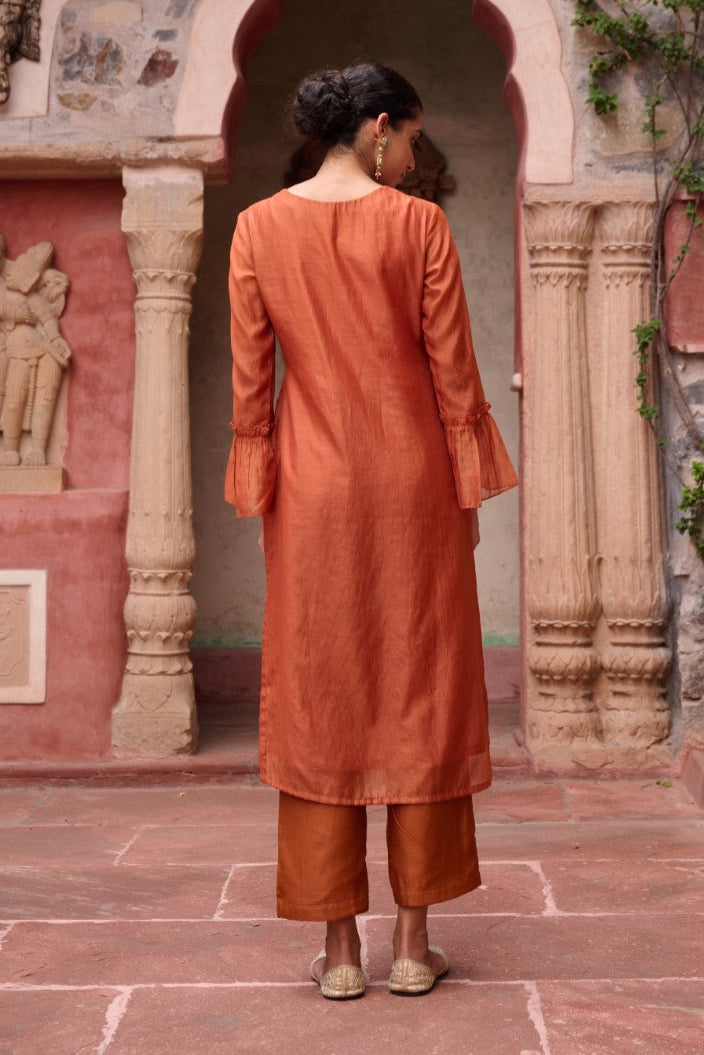 Sangini Apricot Premium Suit set