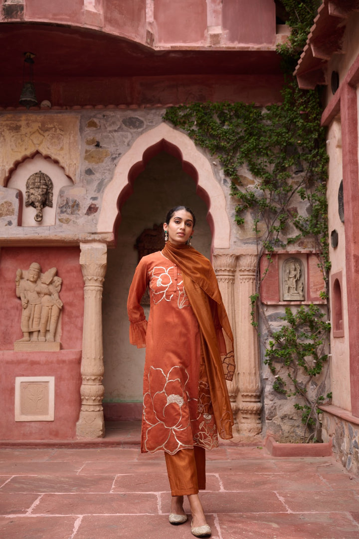 Sangini Apricot Premium Suit set