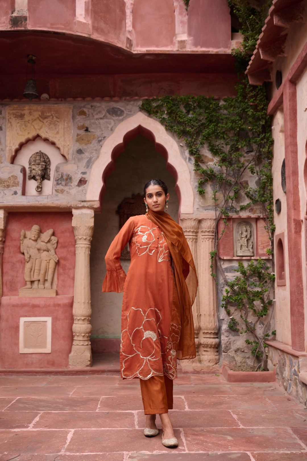 Sangini Apricot Premium Suit set