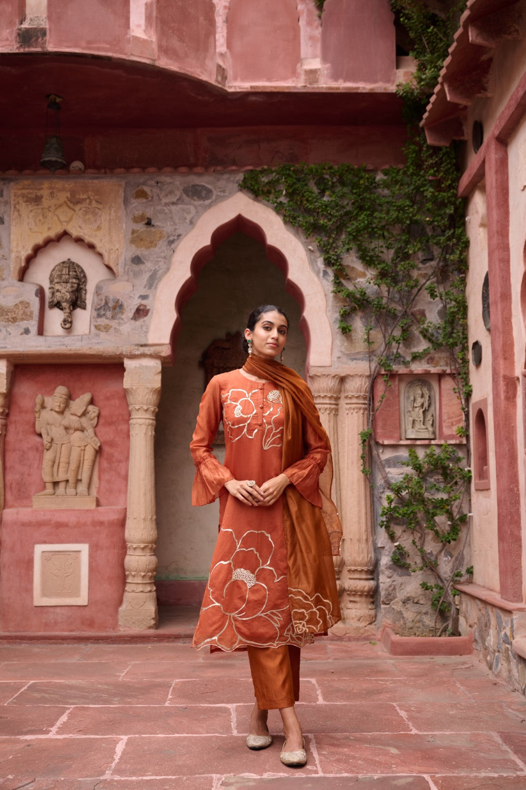 Sangini Apricot Premium Suit set