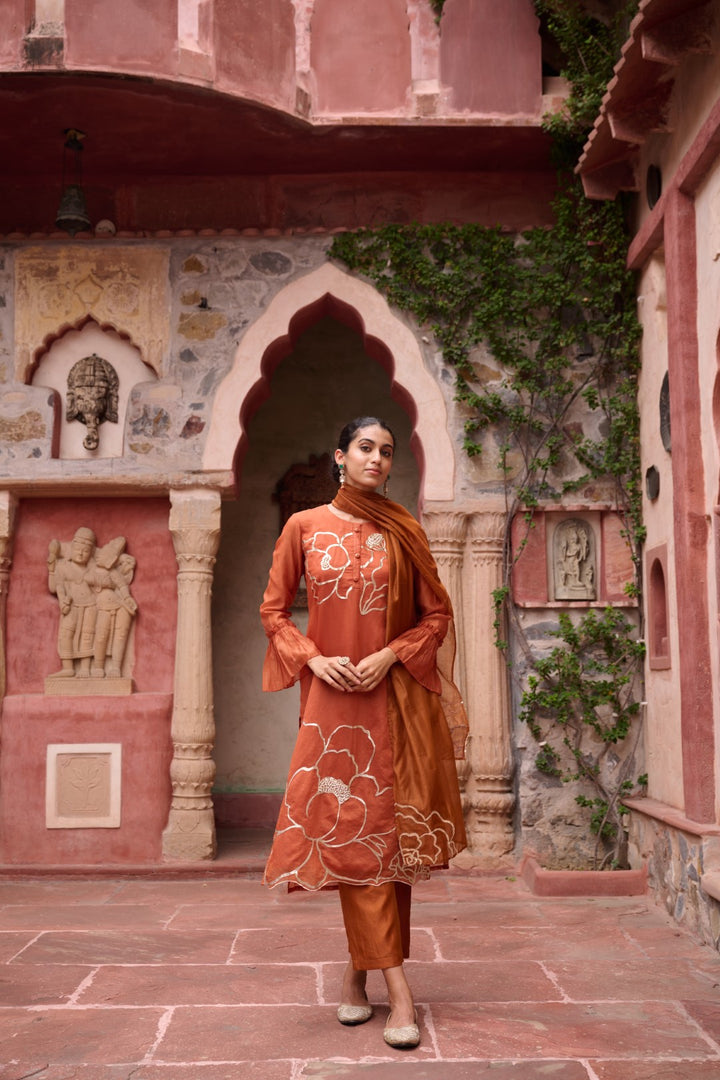 Sangini Apricot Premium Suit set