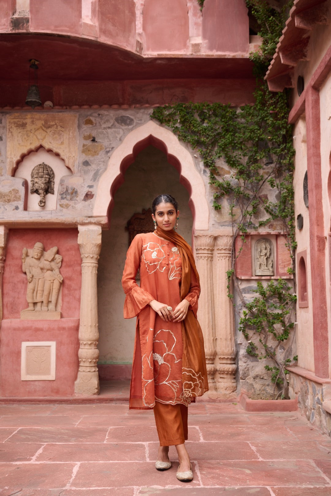 Sangini Apricot Premium Suit set