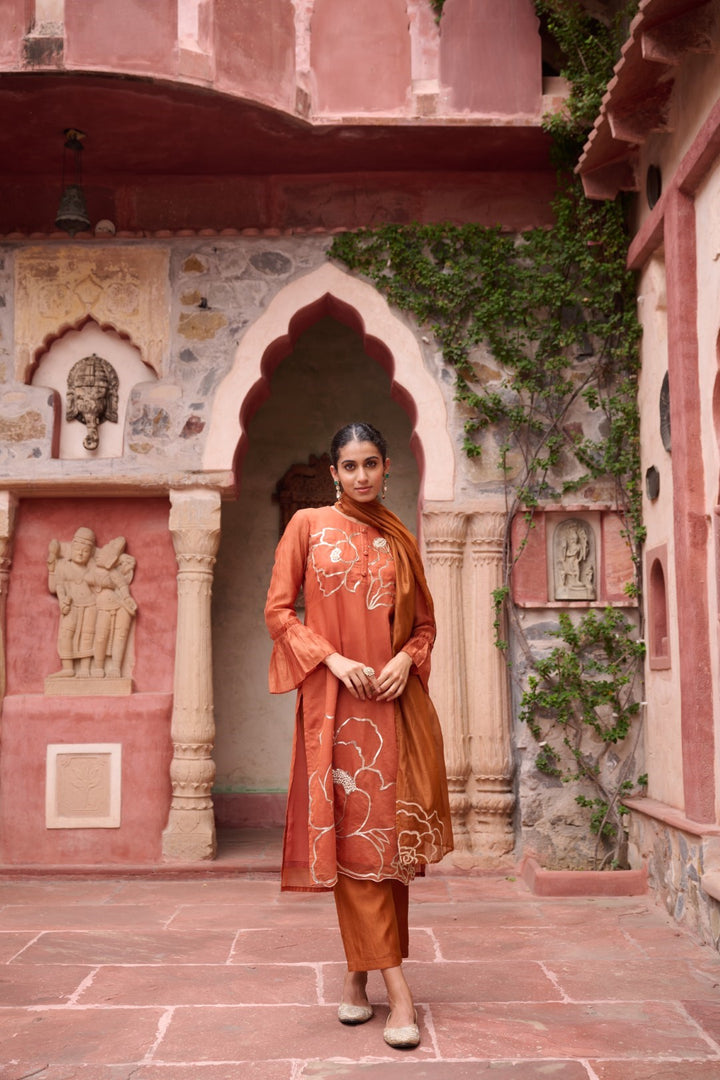 Sangini Apricot Premium Suit set