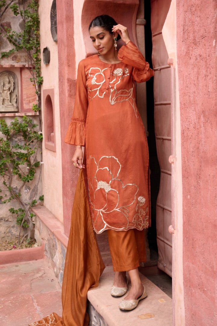 Sangini Apricot Premium Suit set