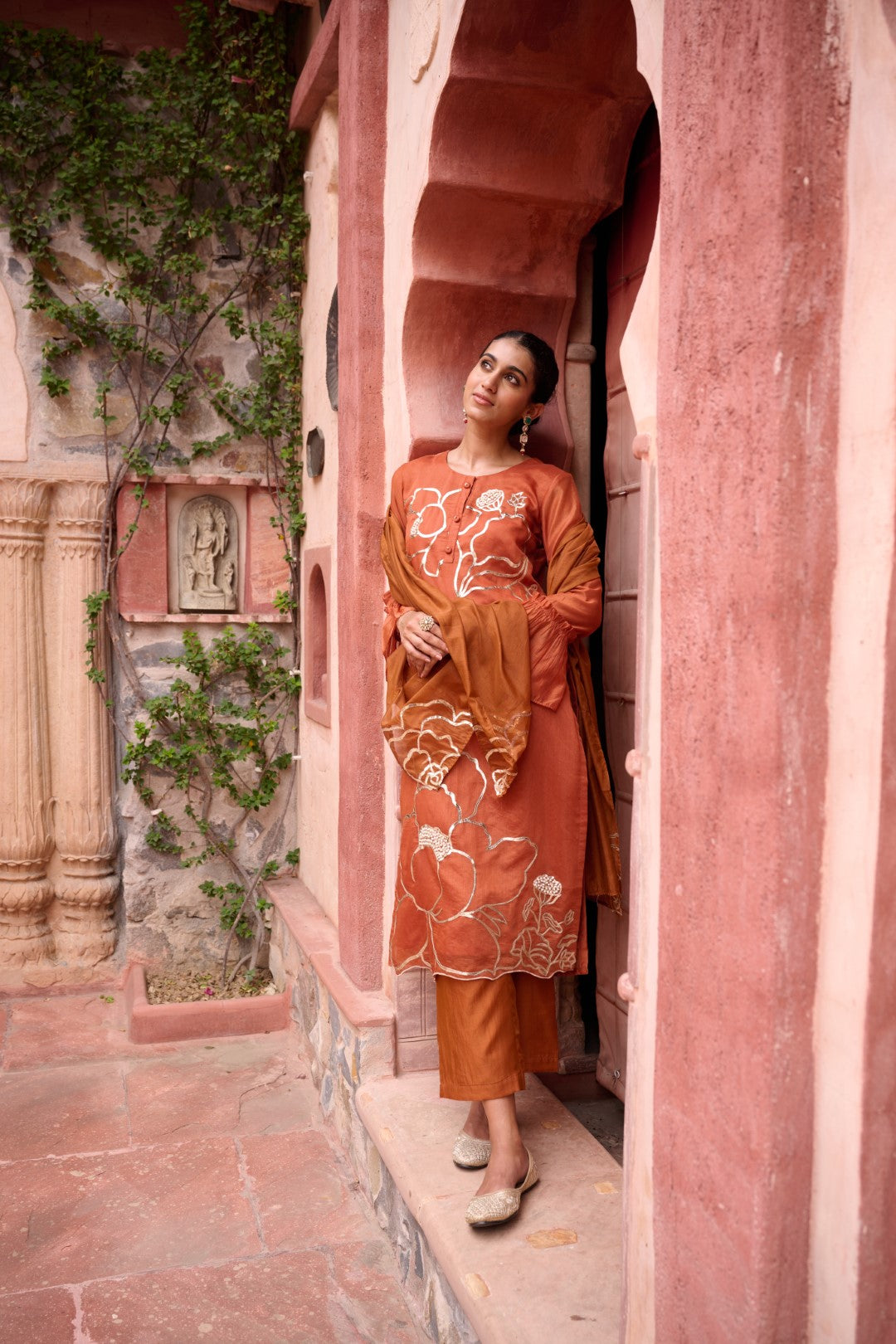 Sangini Apricot Premium Suit set