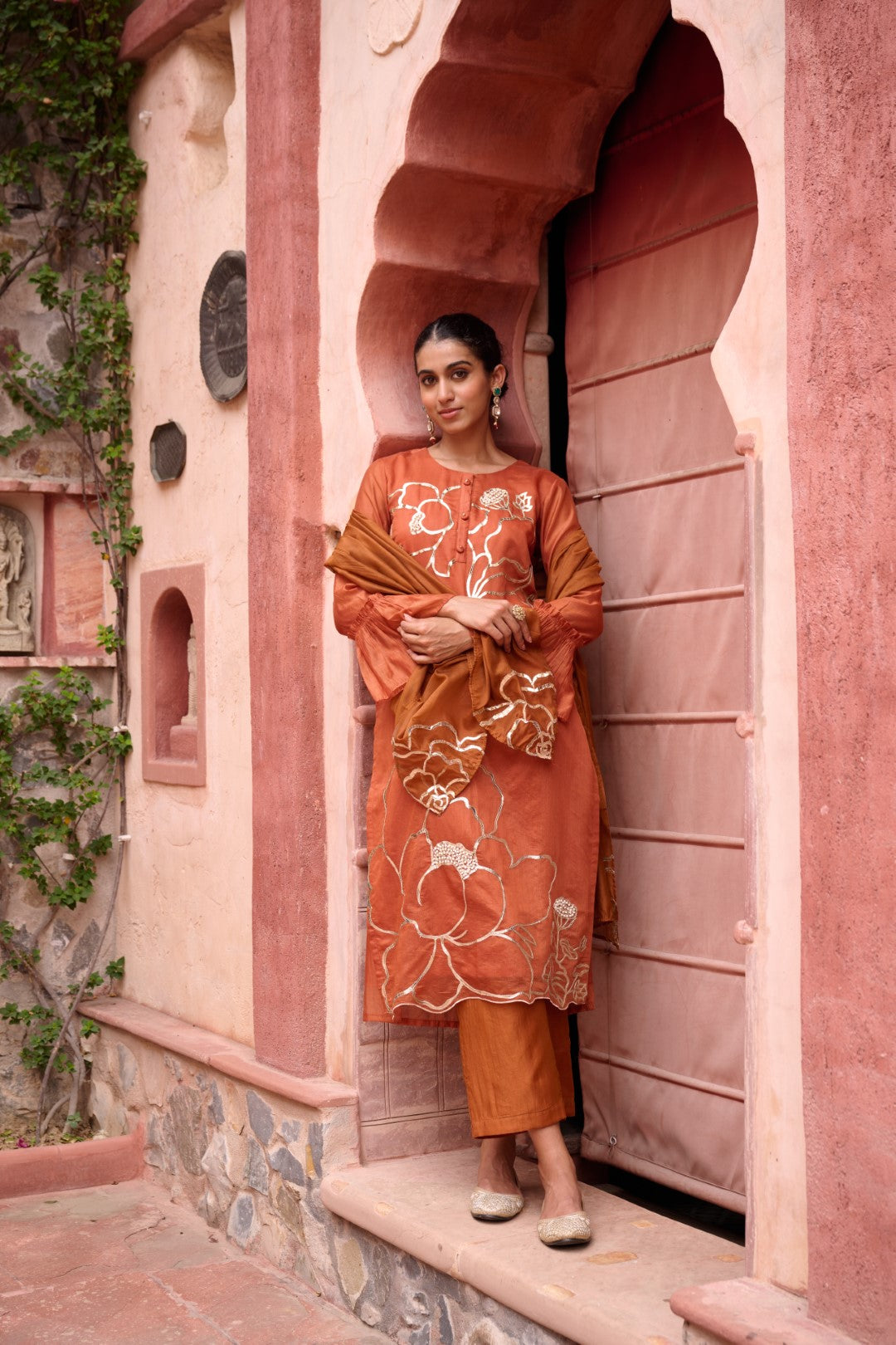 Sangini Apricot Premium Suit set