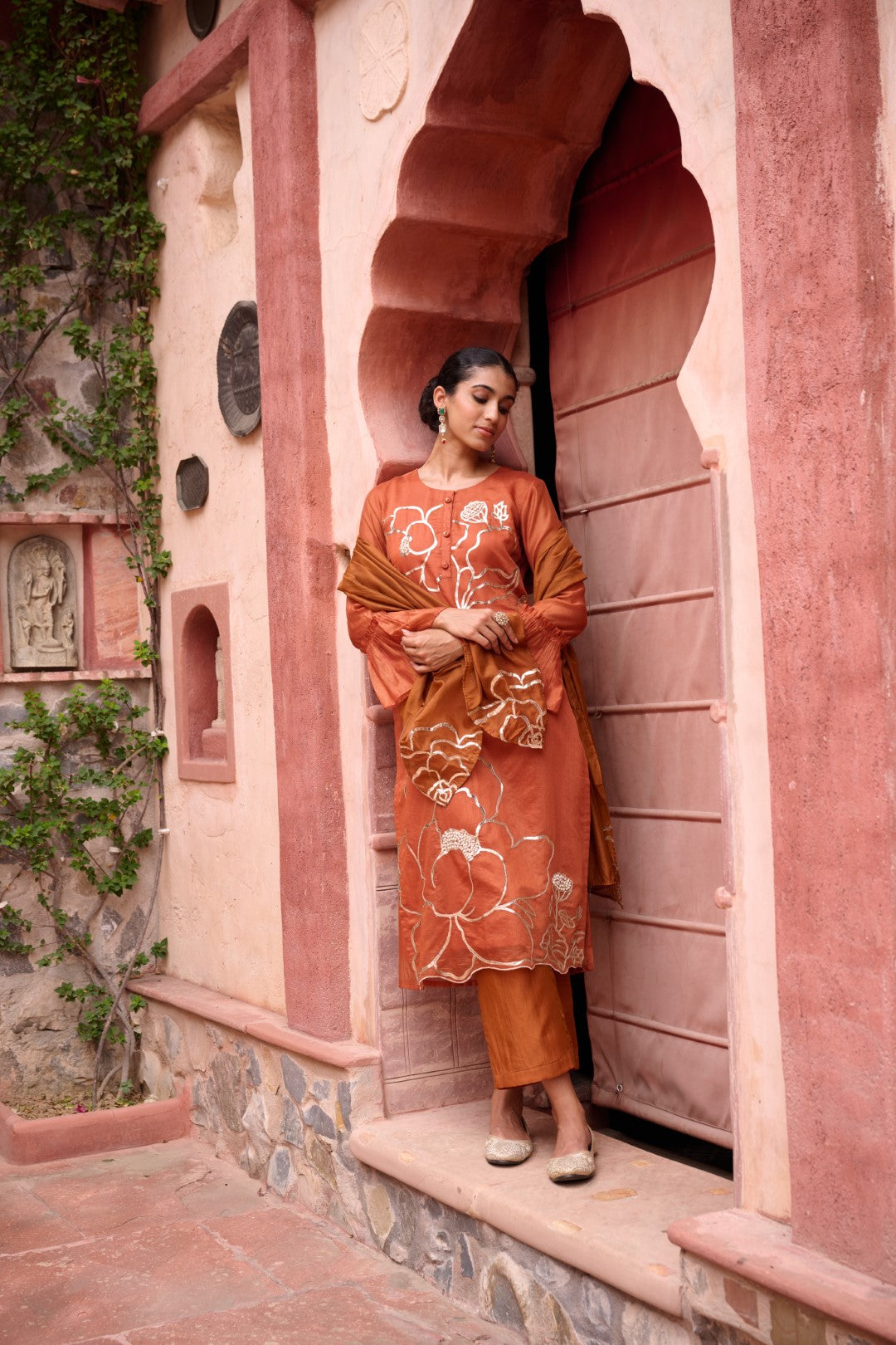 Sangini Apricot Premium Suit set