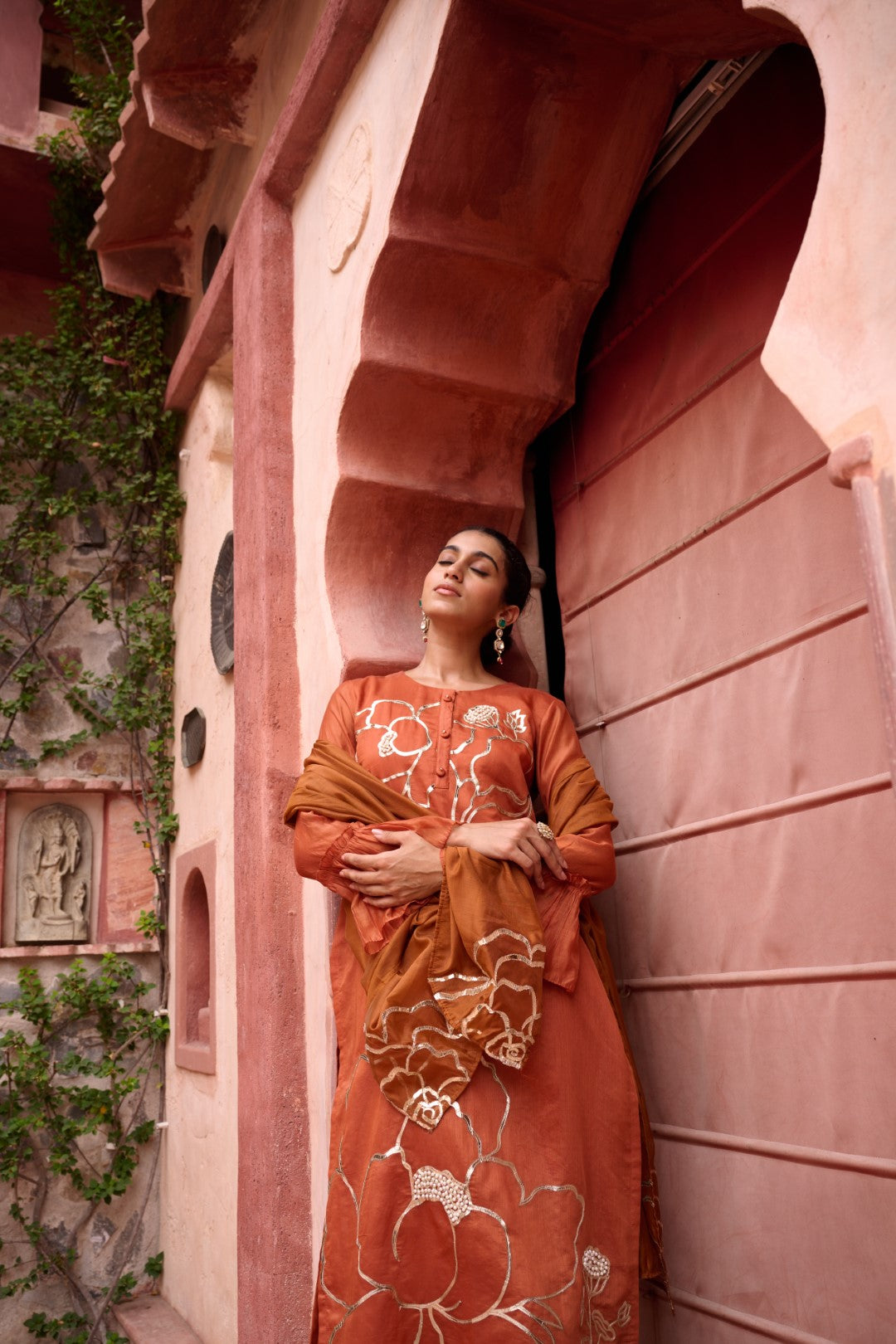 Sangini Apricot Premium Suit set