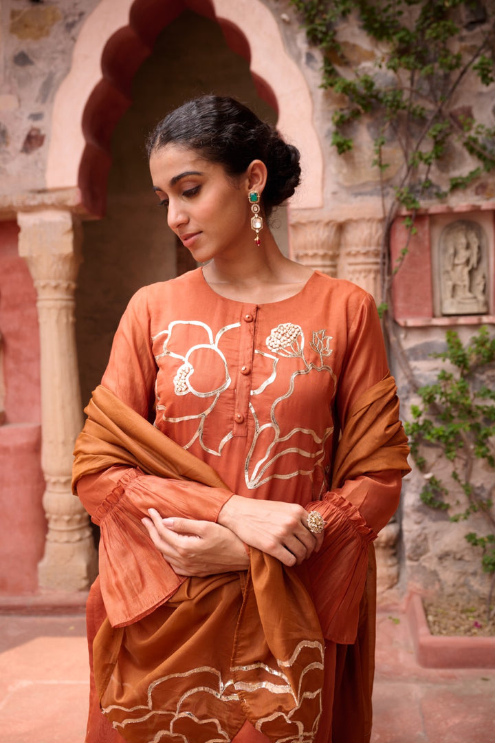 Sangini Apricot Premium Suit set