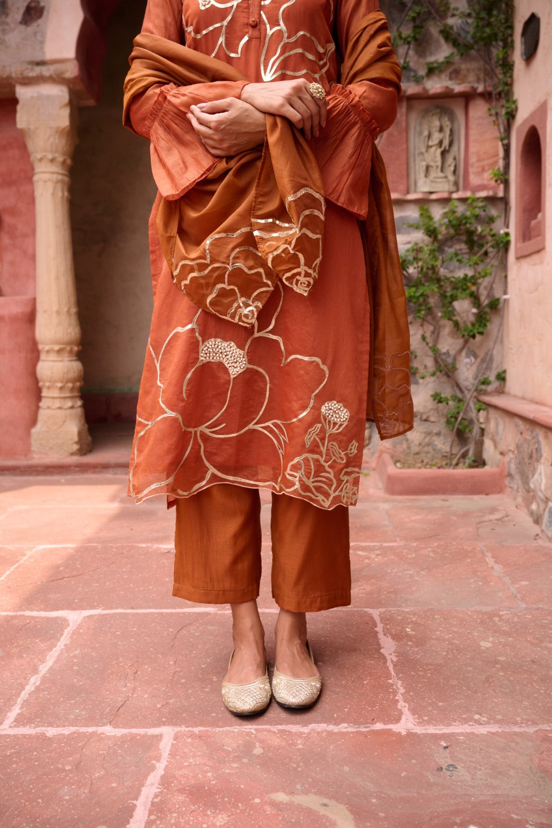 Sangini Apricot Premium Suit set