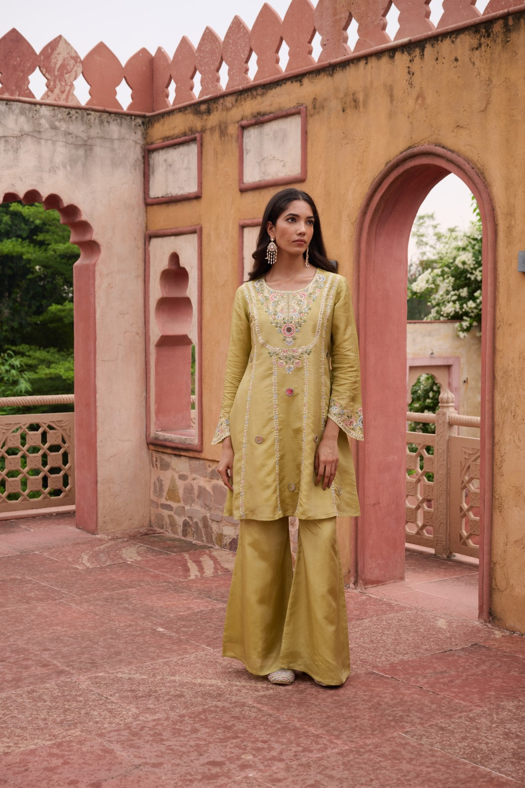 Sangini Ocre Premium Suit Work Set