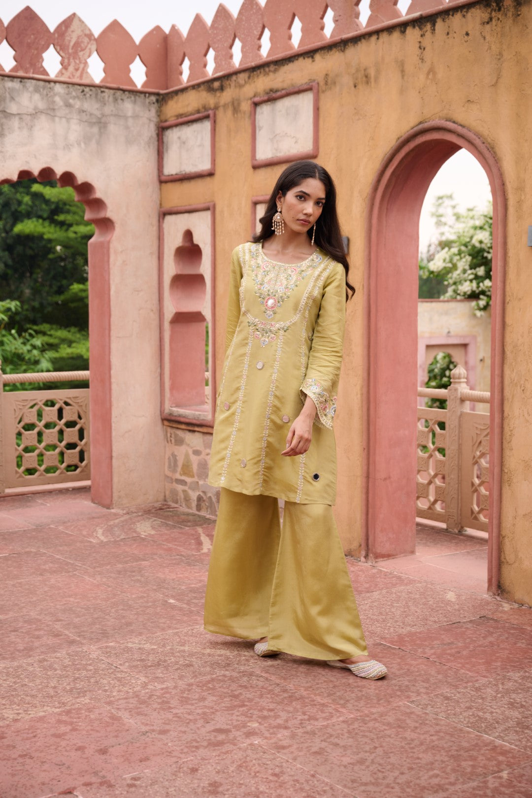 Sangini Ocre Premium Suit Work Set