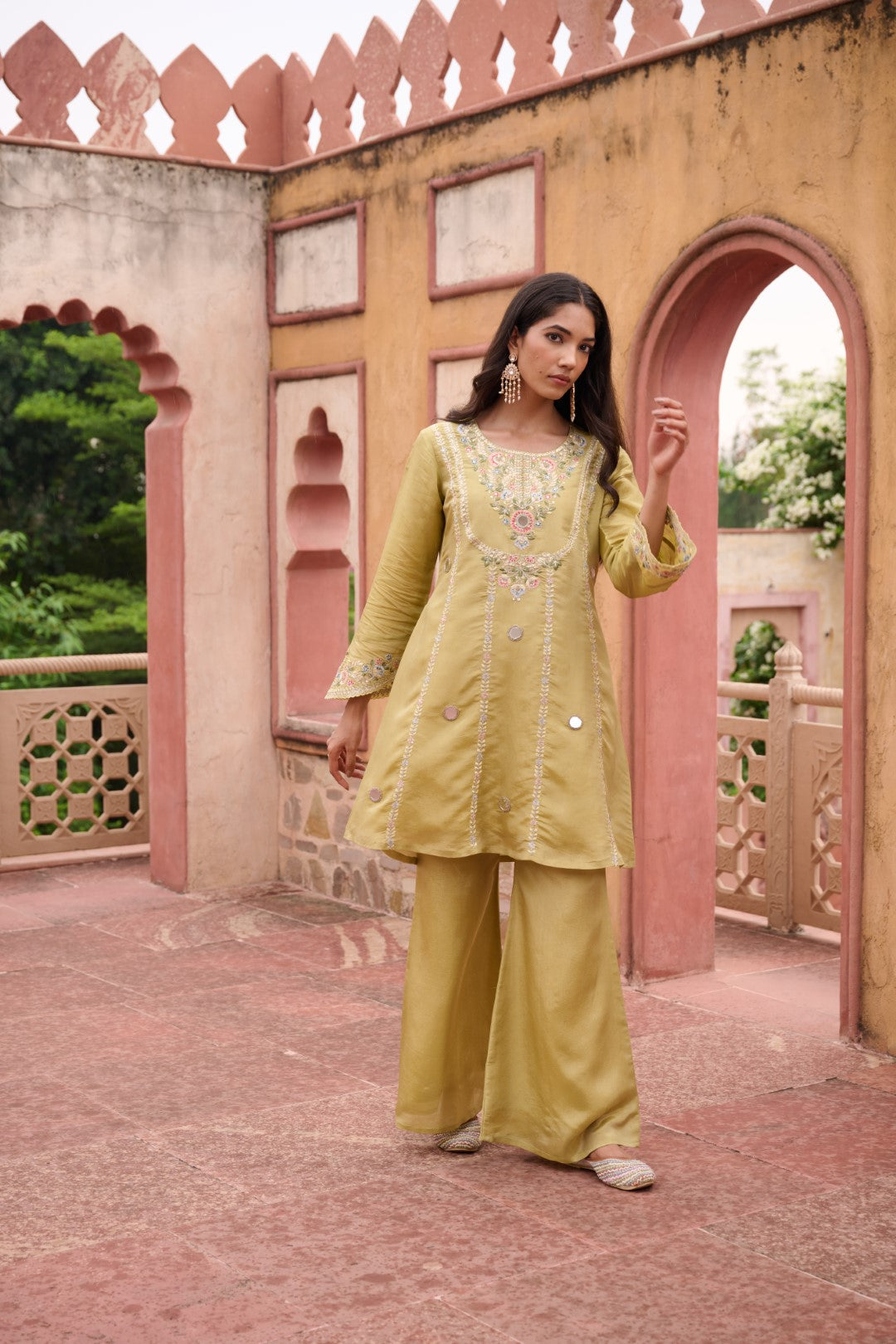 Sangini Ocre Premium Suit Work Set