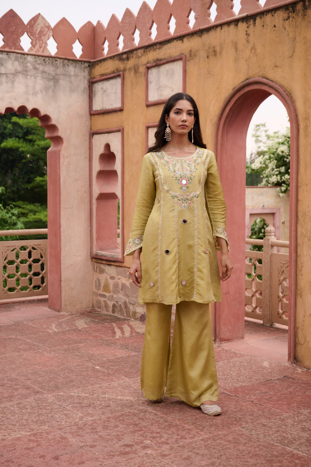 Sangini Ocre Premium Suit Work Set