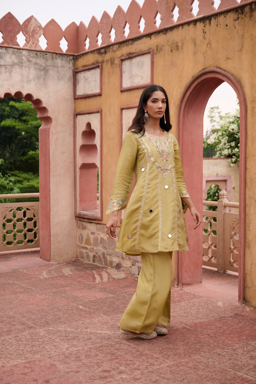 Sangini Ocre Premium Suit Work Set
