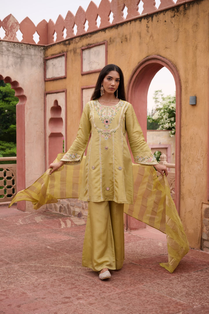 Sangini Ocre Premium Suit Work Set