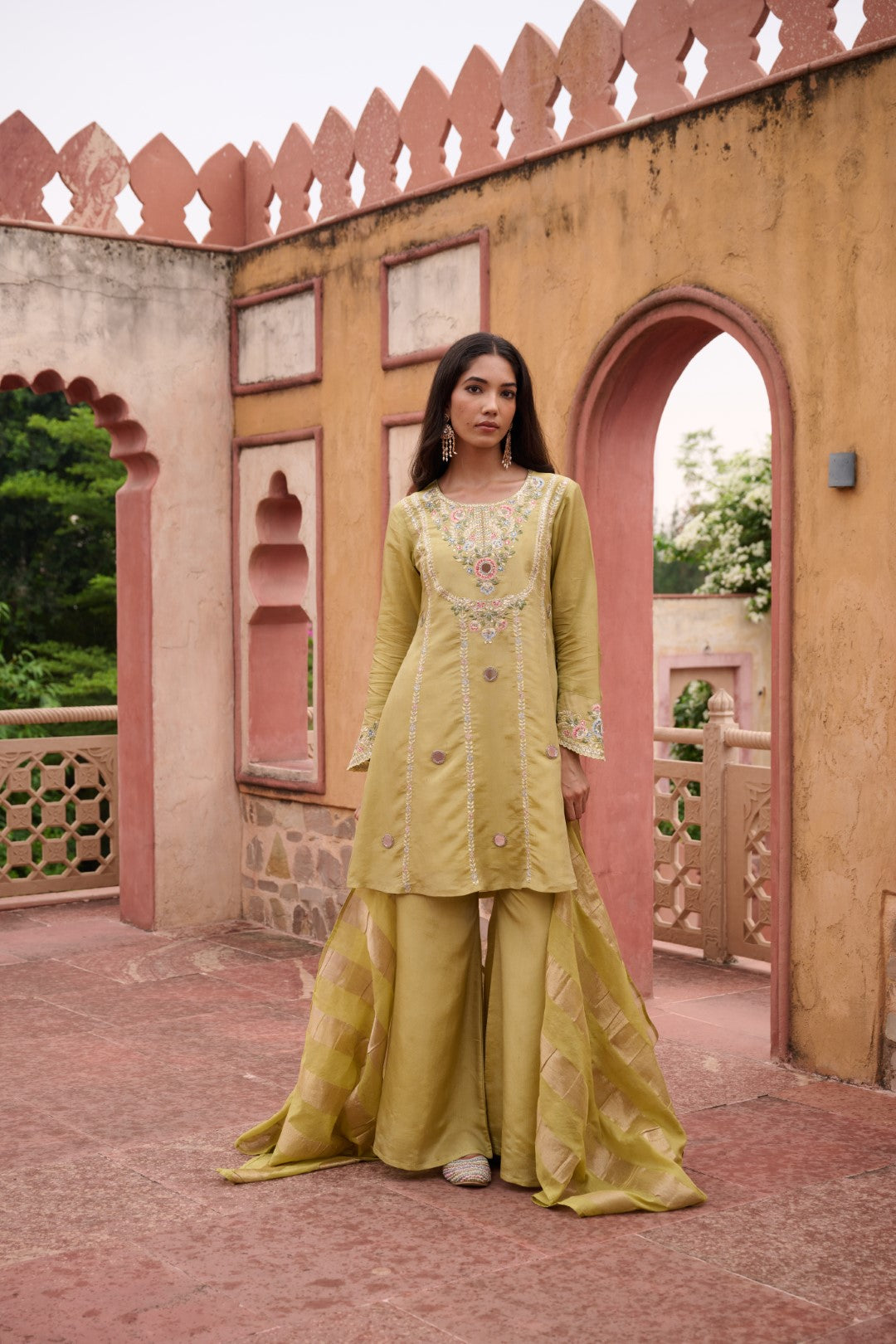 Sangini Ocre Premium Suit Work Set