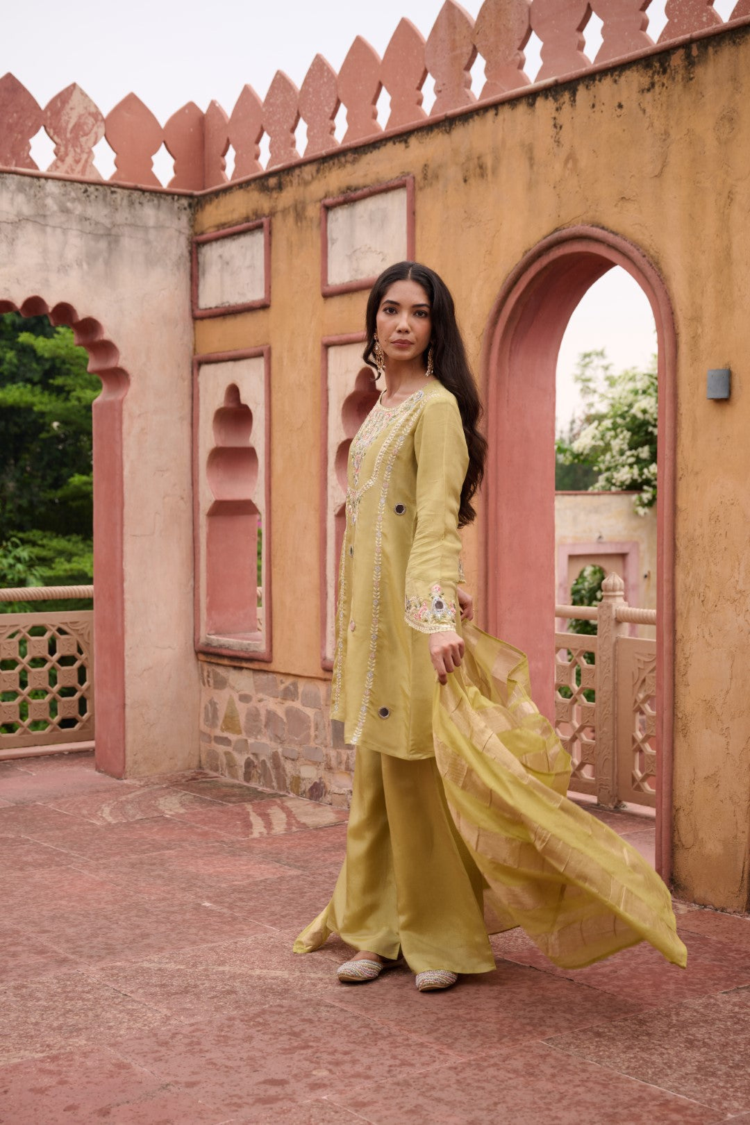 Sangini Ocre Premium Suit Work Set