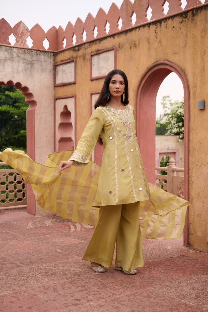 Sangini Ocre Premium Suit Work Set