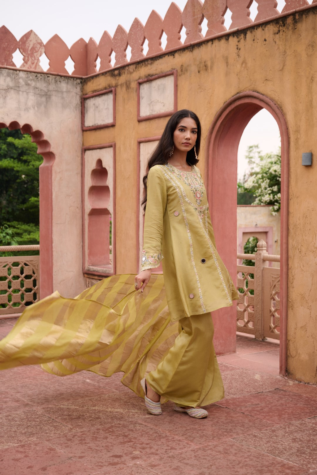 Sangini Ocre Premium Suit Work Set