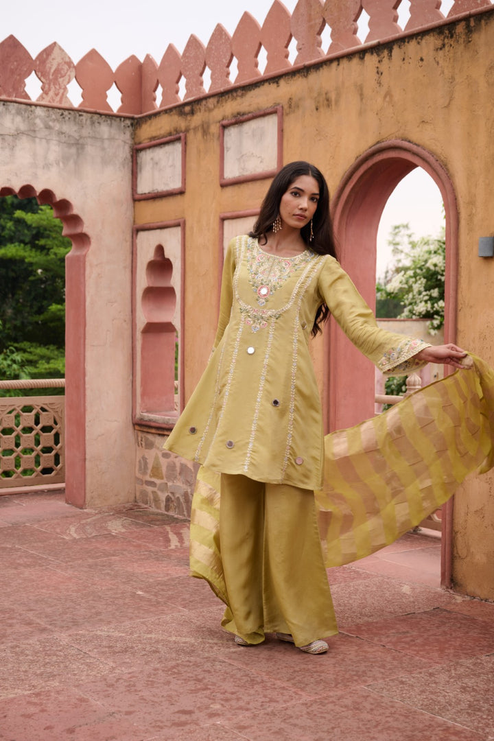 Sangini Ocre Premium Suit Work Set