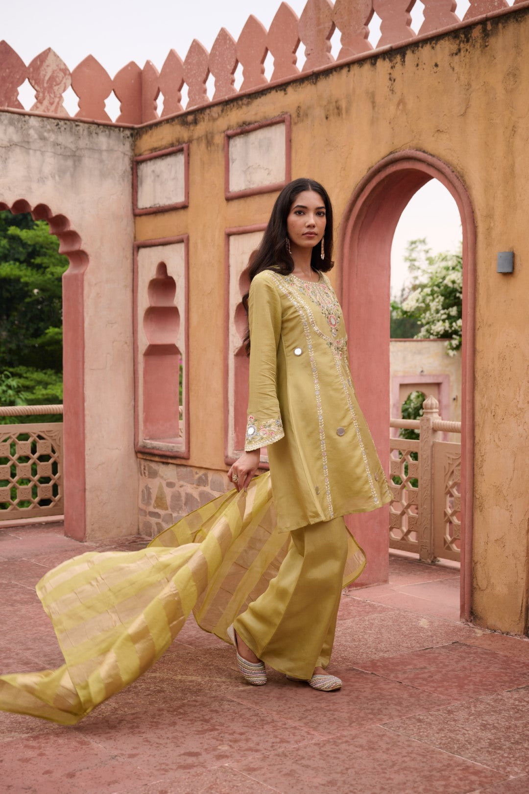 Sangini Ocre Premium Suit Work Set