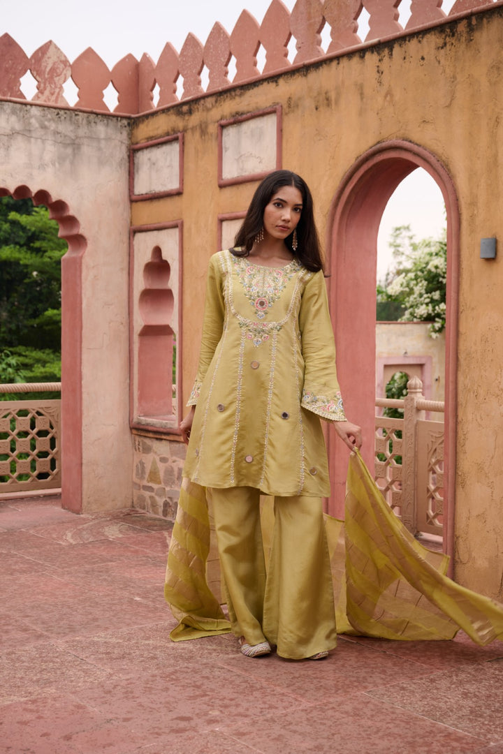 Sangini Ocre Premium Suit Work Set