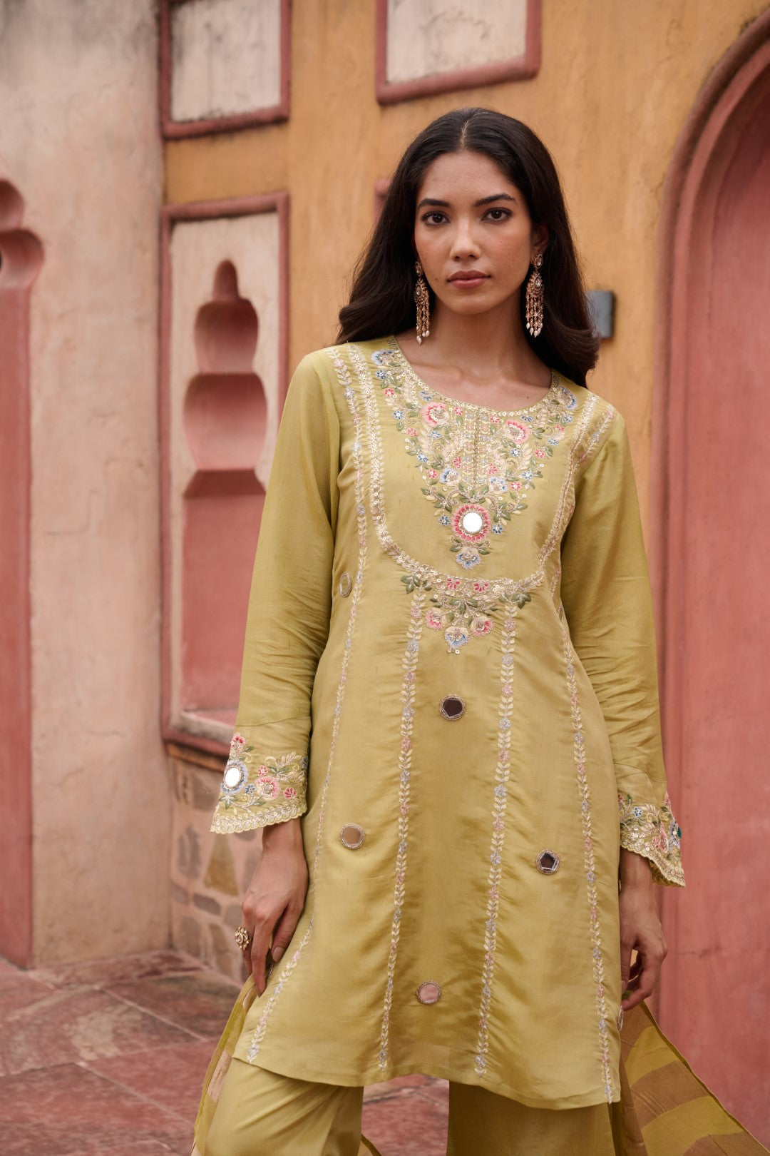 Sangini Ocre Premium Suit Work Set