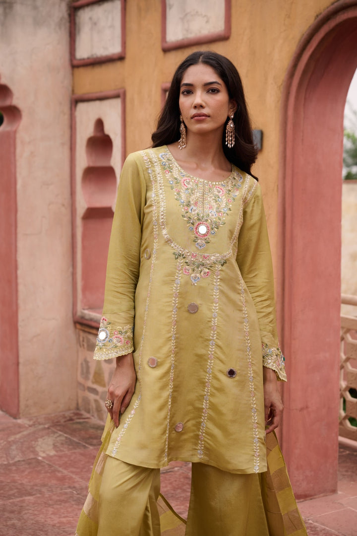 Sangini Ocre Premium Suit Work Set