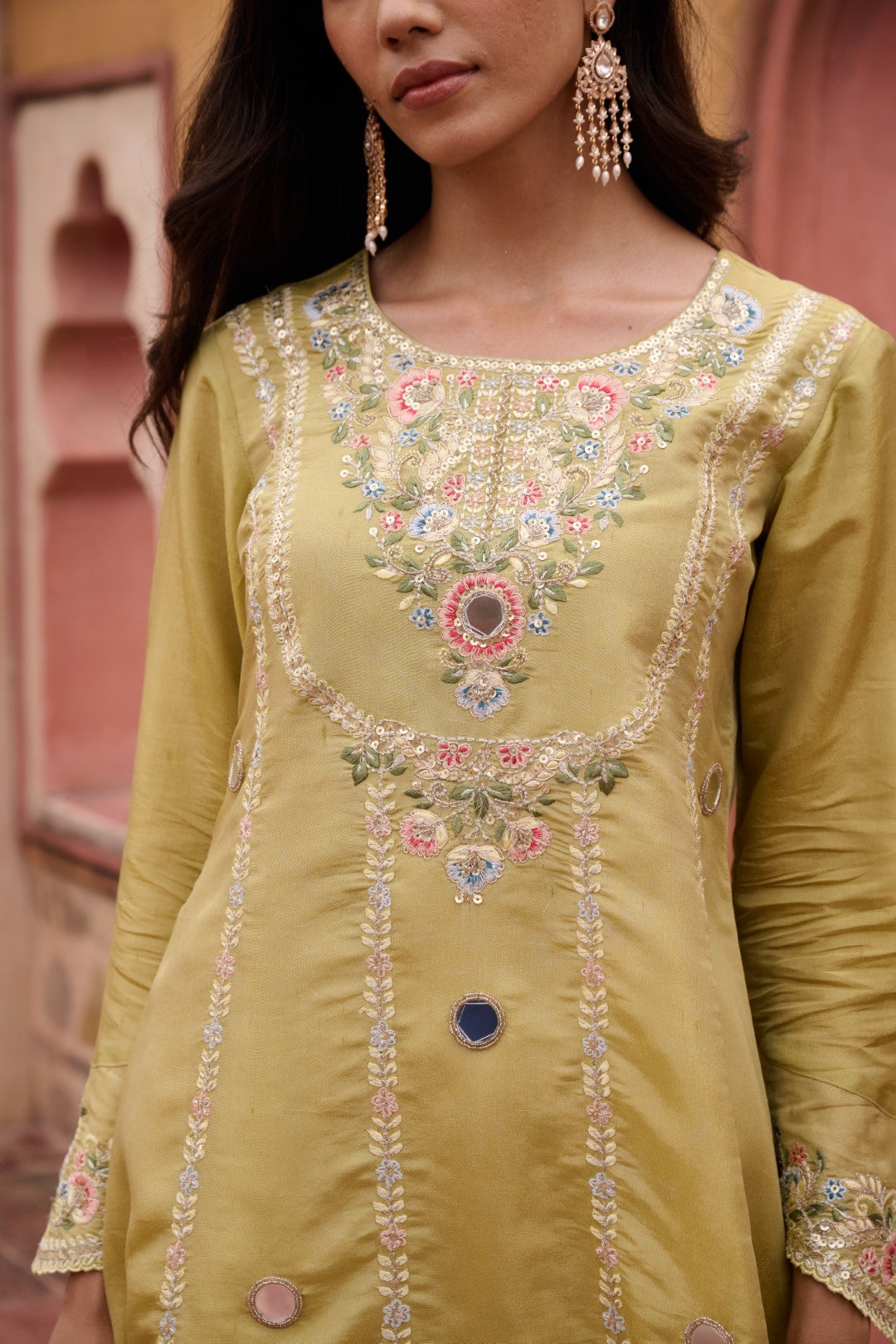 Sangini Ocre Premium Suit Work Set