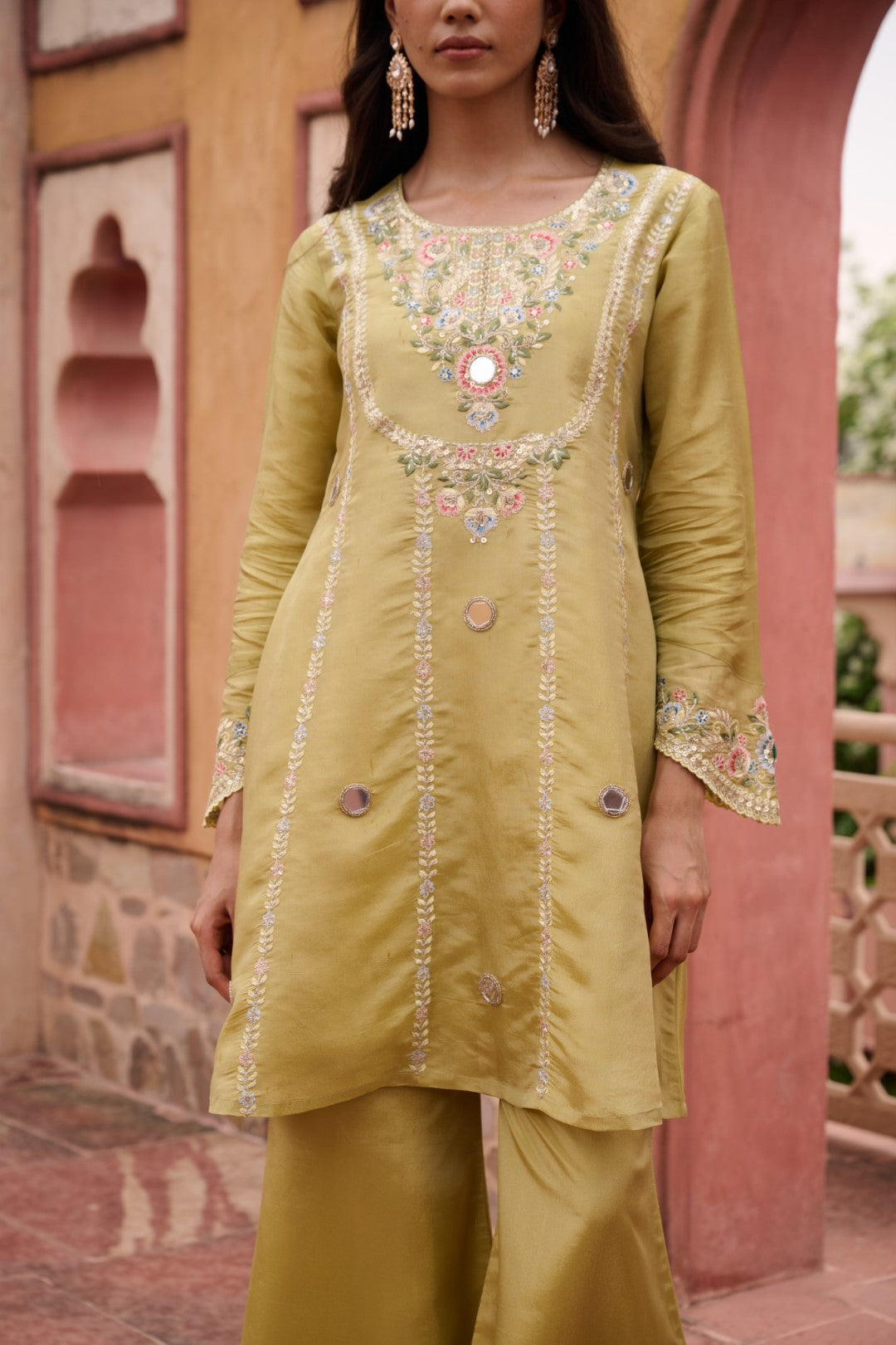 Sangini Ocre Premium Suit Work Set