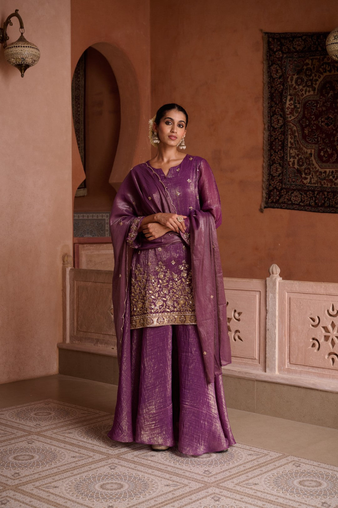 Sangini Helio Full Work Gharara Set