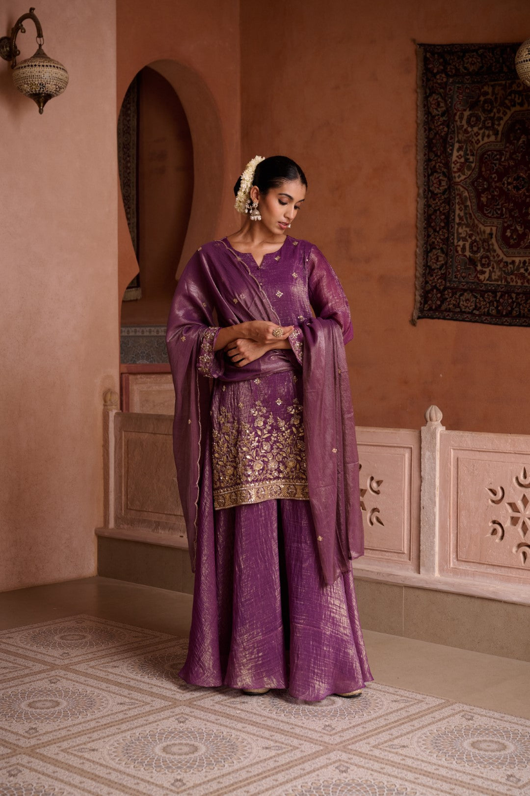 Sangini Helio Full Work Gharara Set