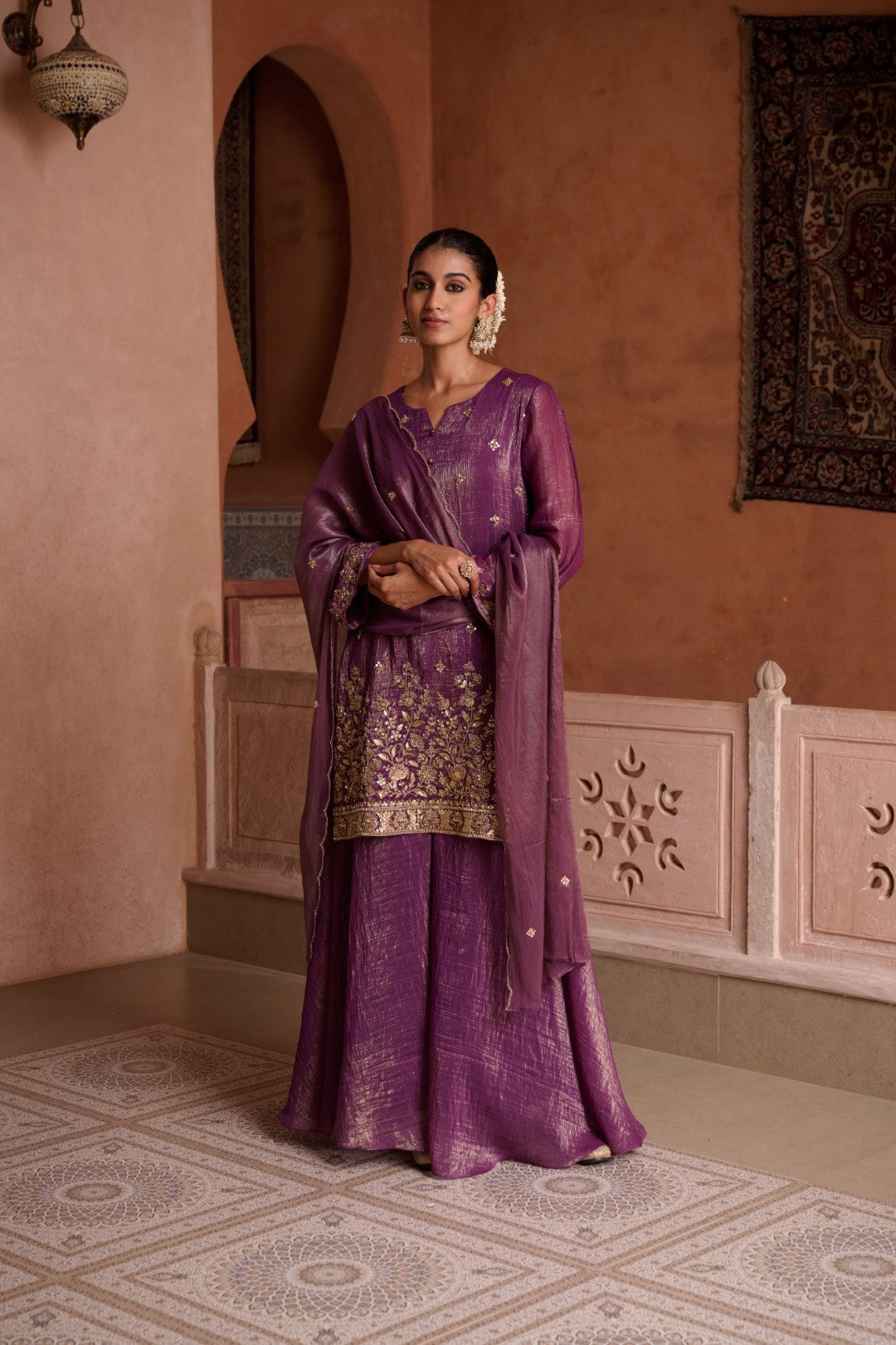 Sangini Helio Full Work Gharara Set