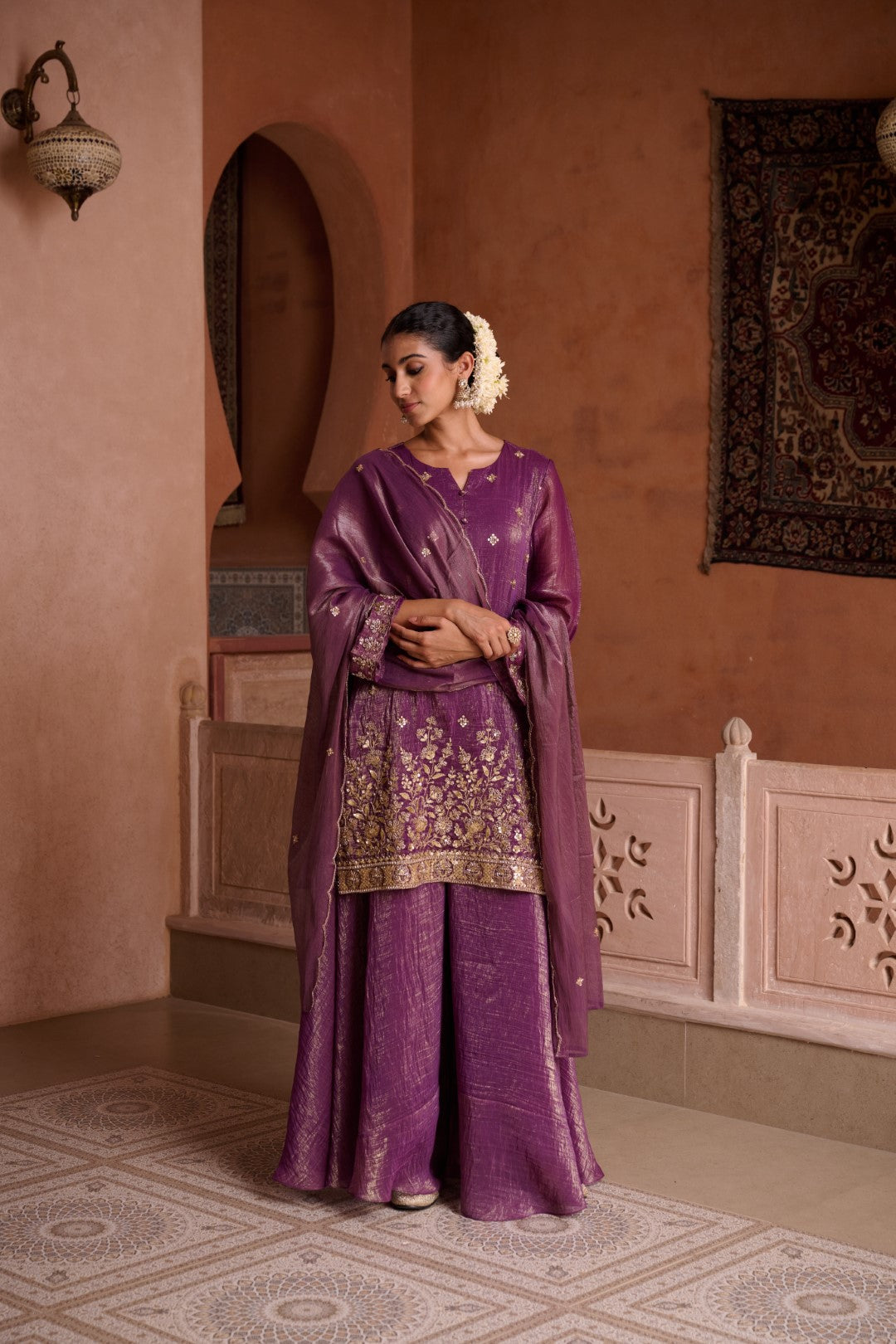 Sangini Helio Full Work Gharara Set