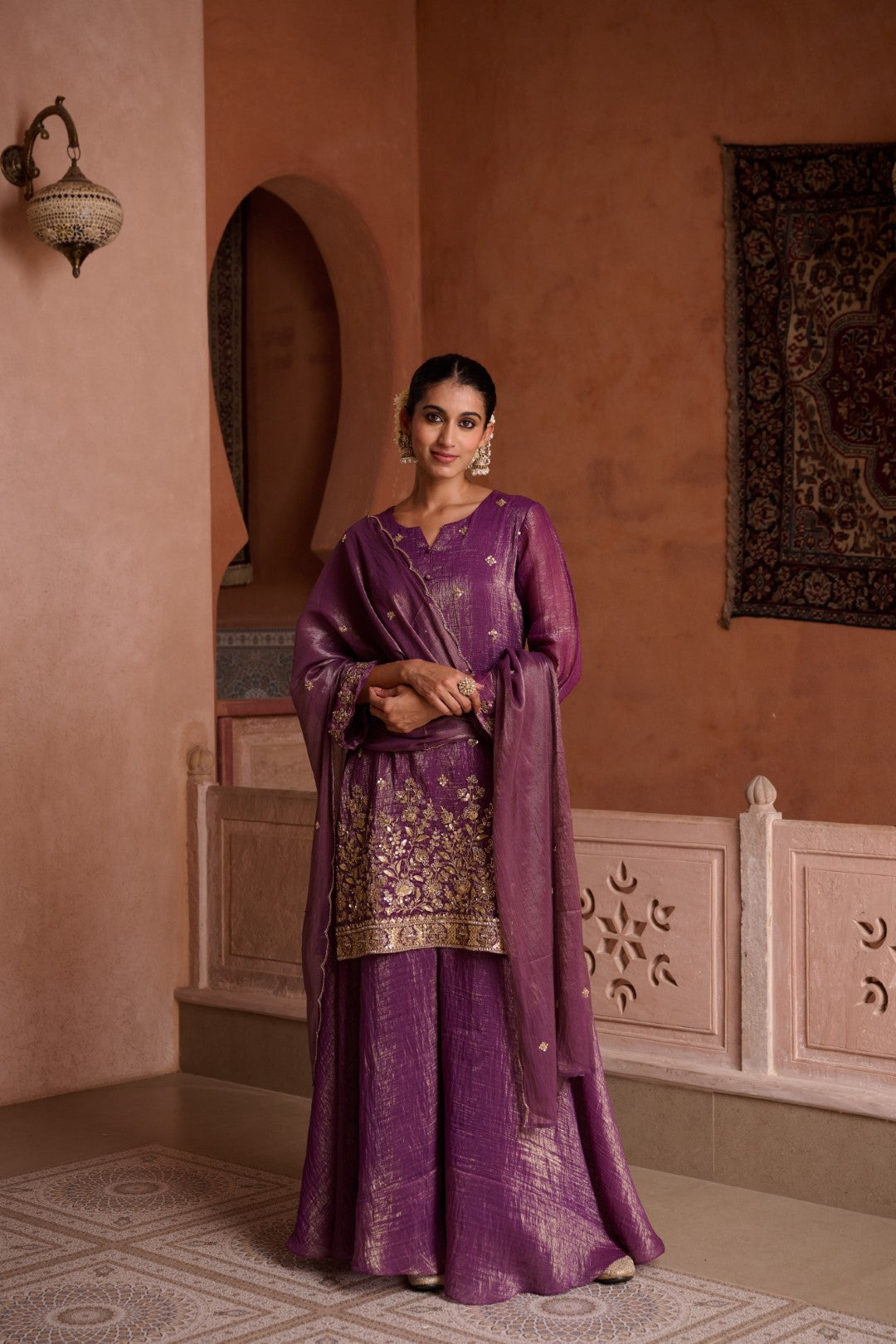 Sangini Helio Full Work Gharara Set