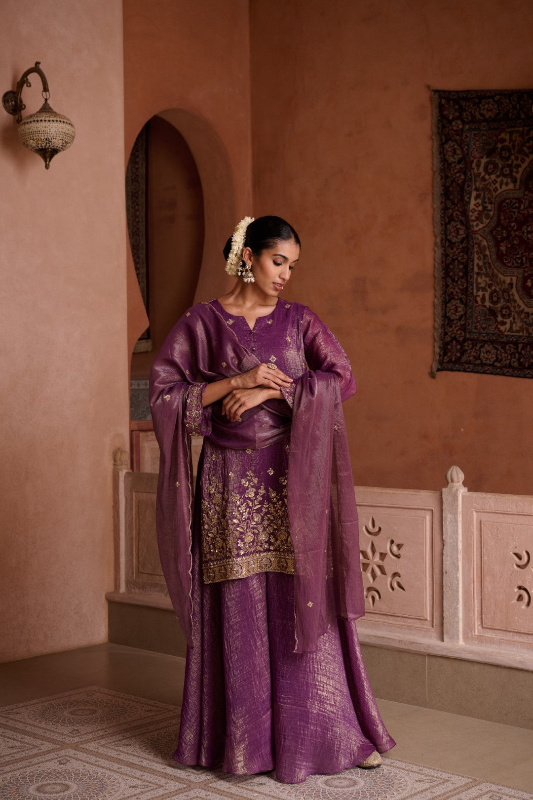 Sangini Helio Full Work Gharara Set