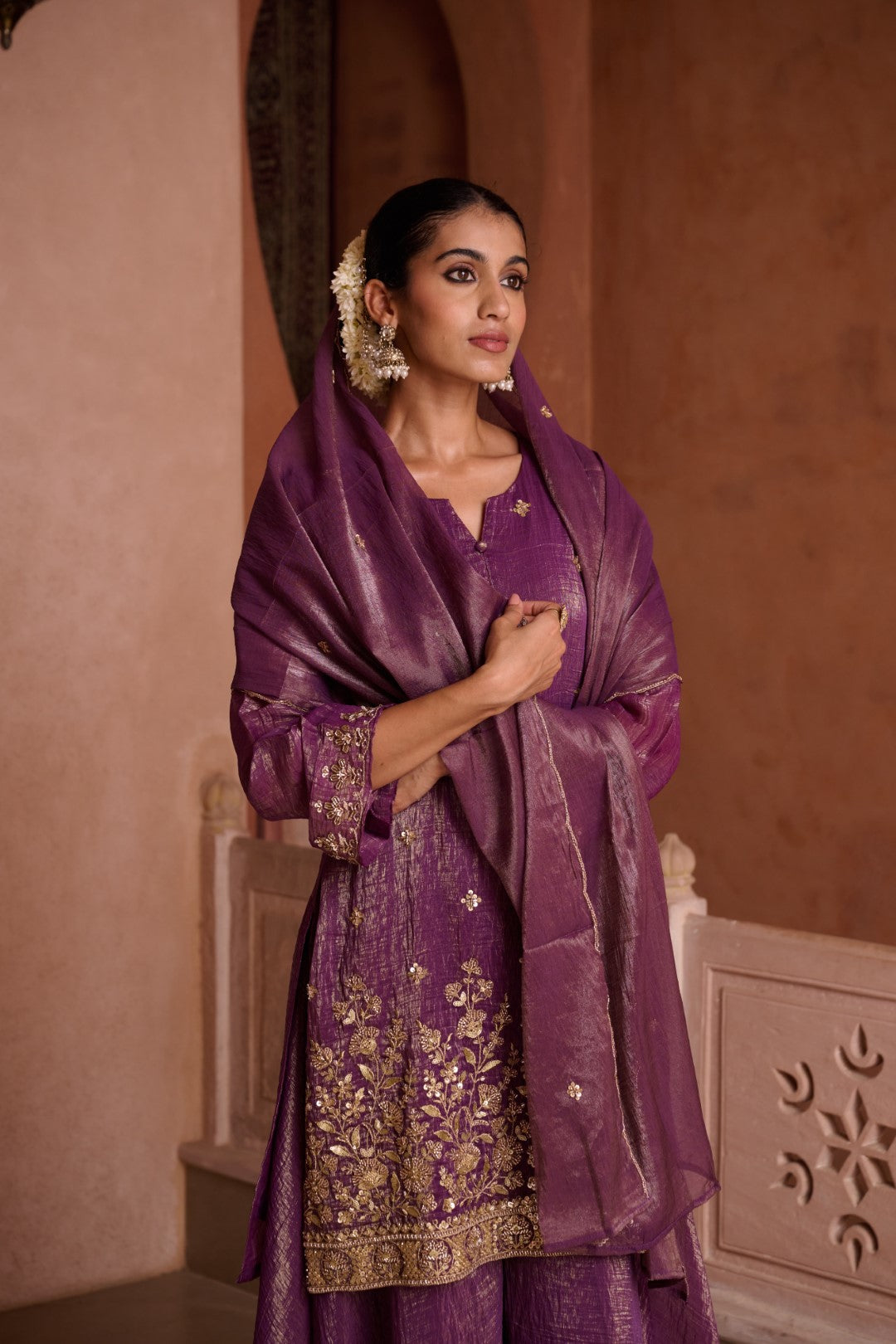 Sangini Helio Full Work Gharara Set