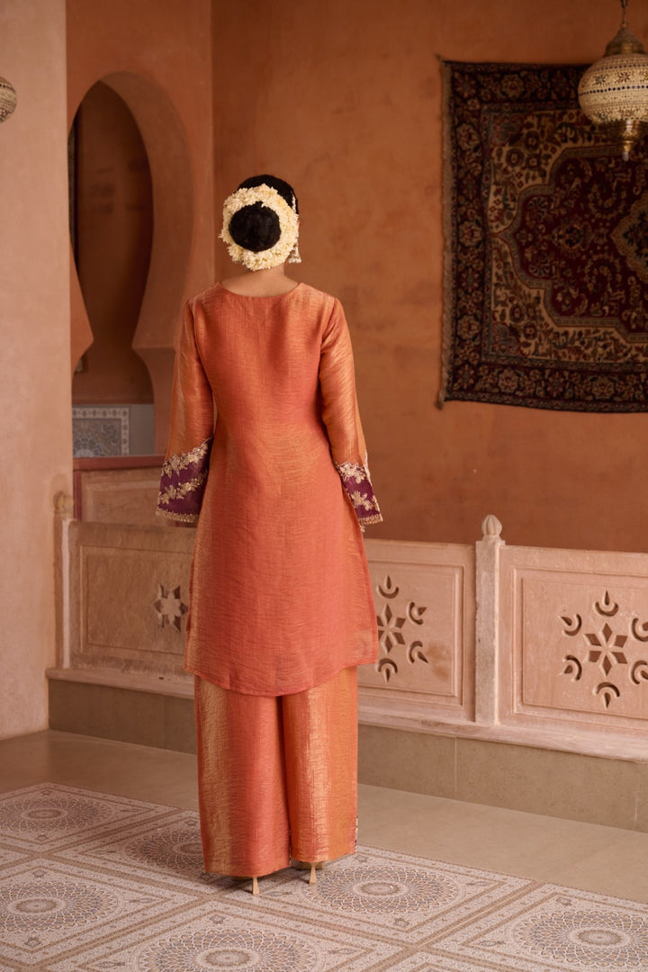 Gaurisha Rust full work premium suit set