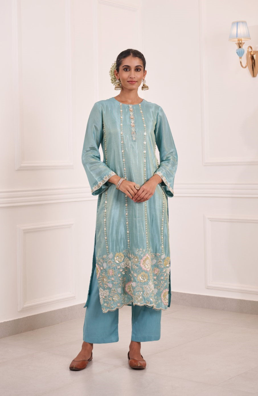 Gaurisha lapis full work suit set