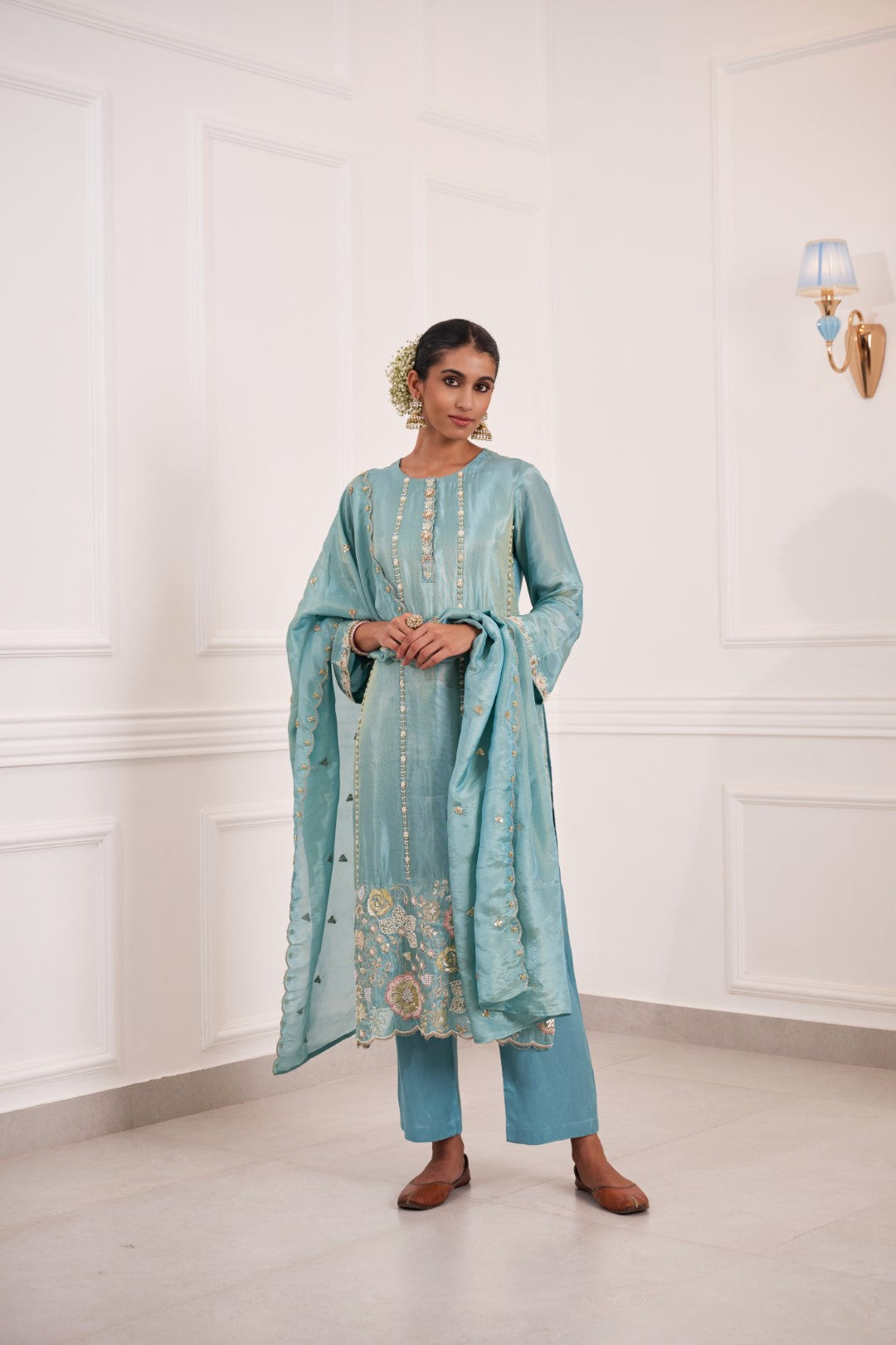 Gaurisha lapis full work suit set