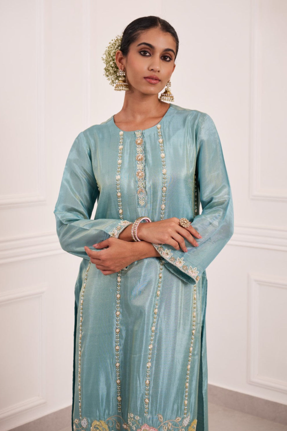 Gaurisha lapis full work suit set