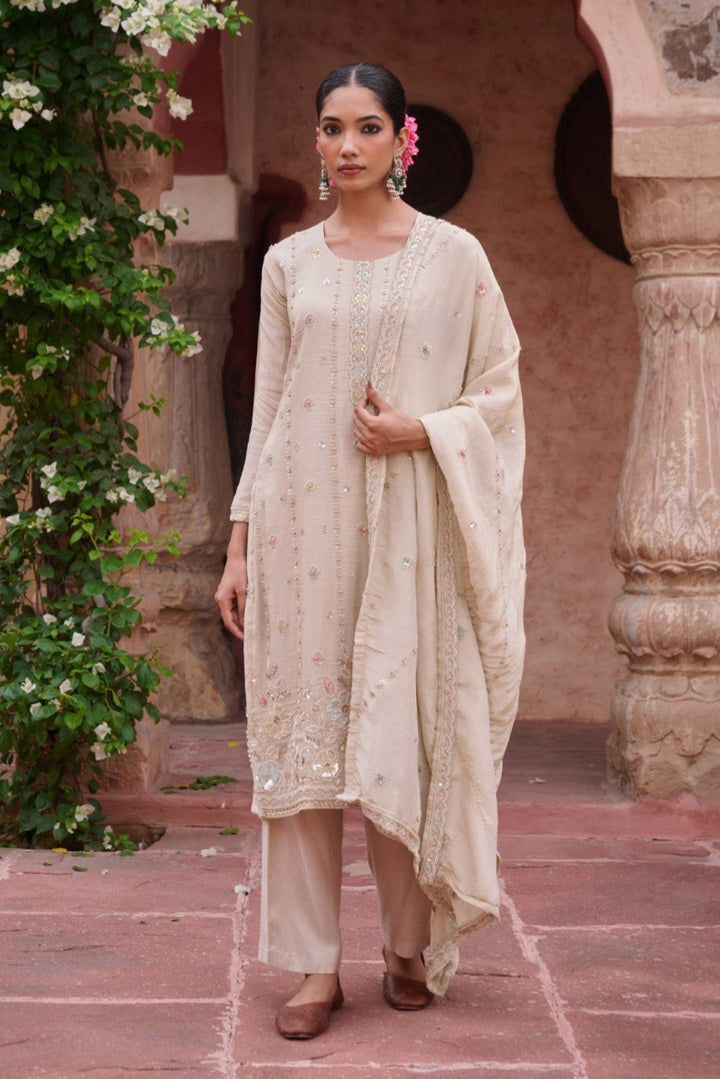 Gaurisha Daisy Full work Premium Suit Set