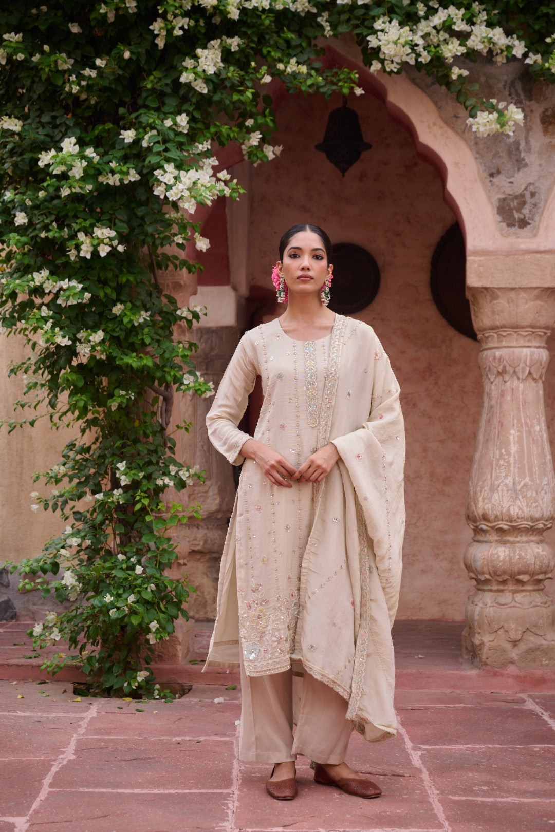 Gaurisha Daisy Full work Premium Suit Set