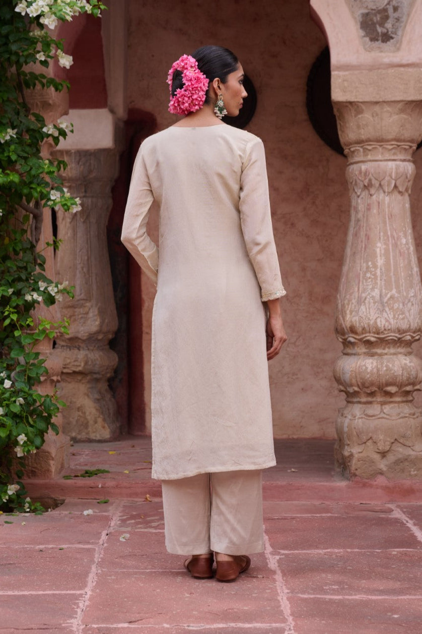 Gaurisha Daisy Full work Premium Suit Set