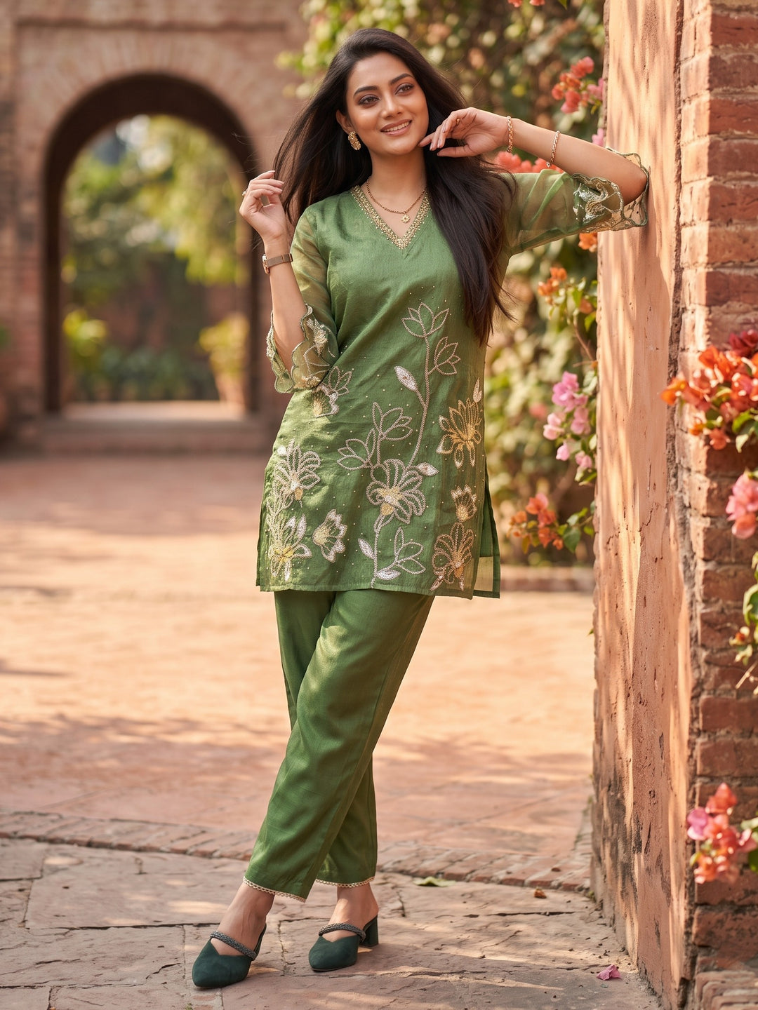 Anumeha Myrtle full work co-ord set